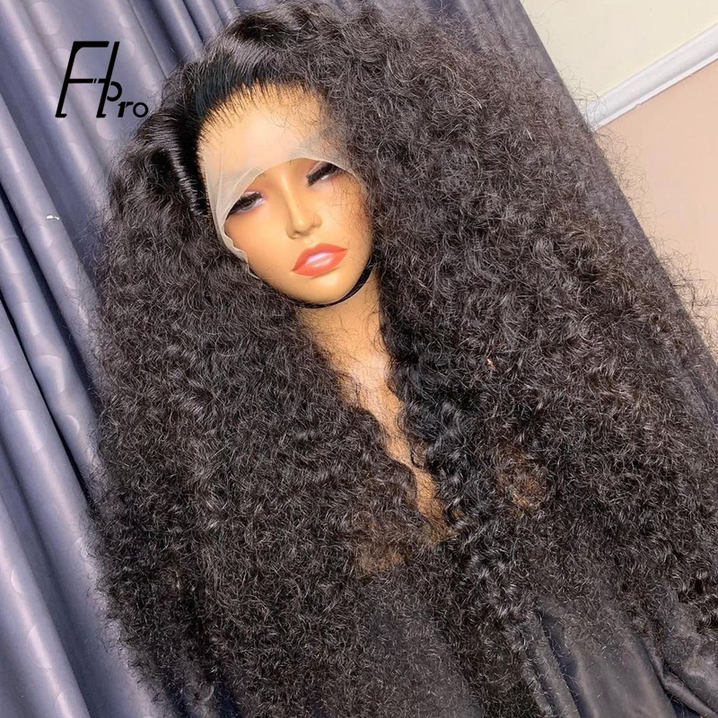 13x6 HD Lace Wig Front Lace Wig Curly Natural Color Virgin Hair Wigs